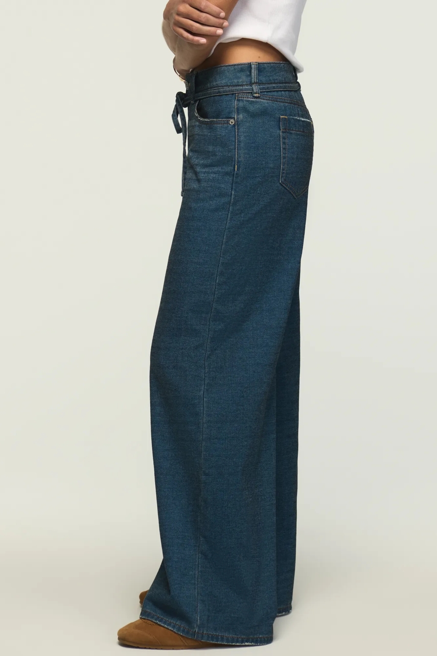 VELVET DENIM LUXE PALAZZO, image 5