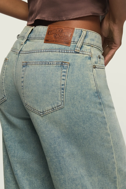 VELVET DENIM LUXE SUPER LOW RISE ULTRA WIDE LEG, image 3