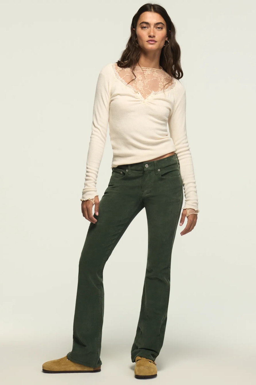 MID RISE CORDUROY SWEET BOOT, image 2