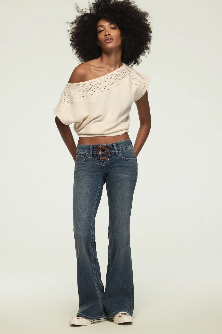 CHENILLE BOAT NECK SWEATER TEE, image 3