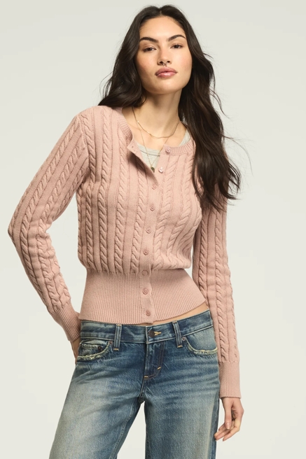 CLOUD SOFT CABLE CARDIGAN, image 1