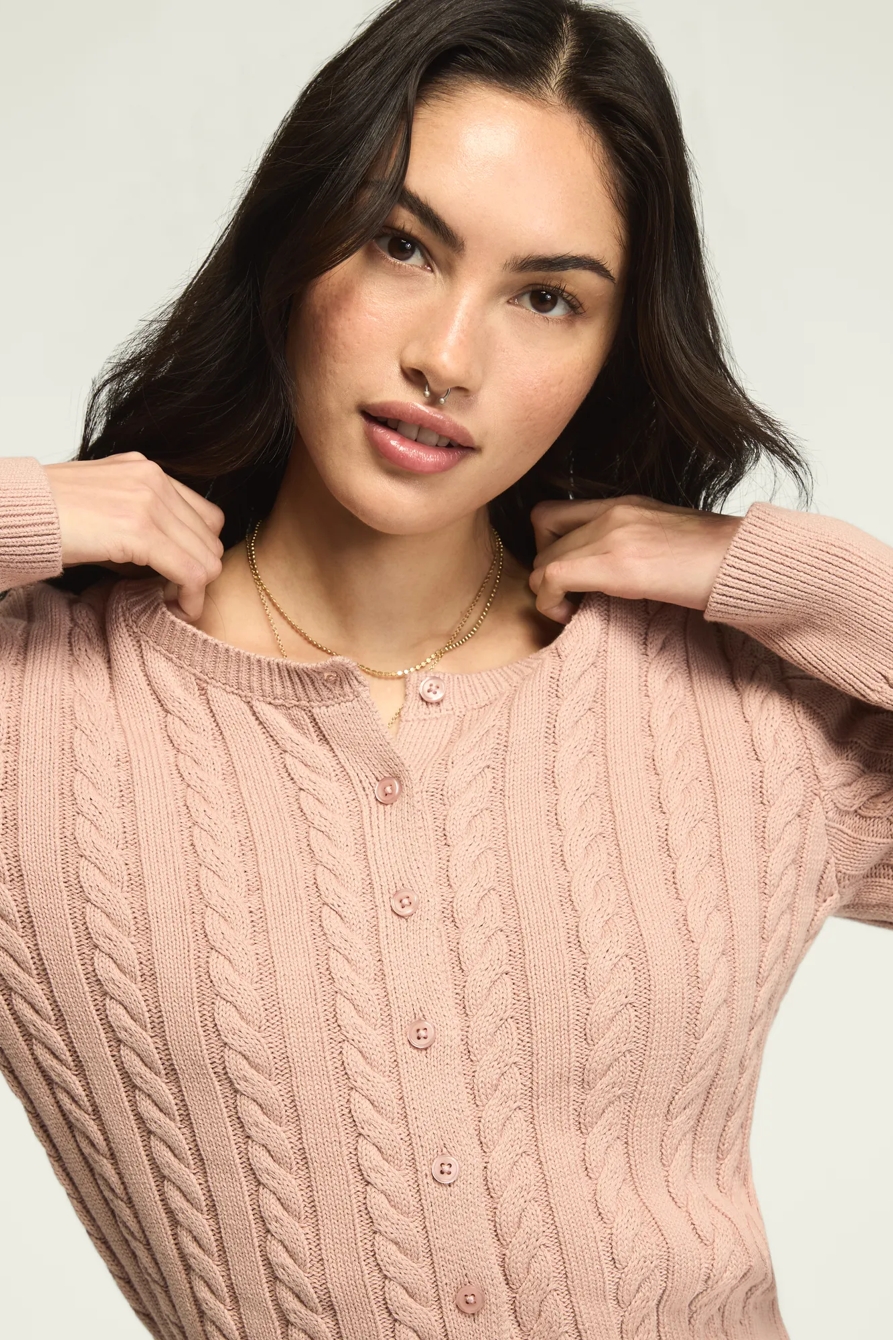 CLOUD SOFT CABLE CARDIGAN, image 2