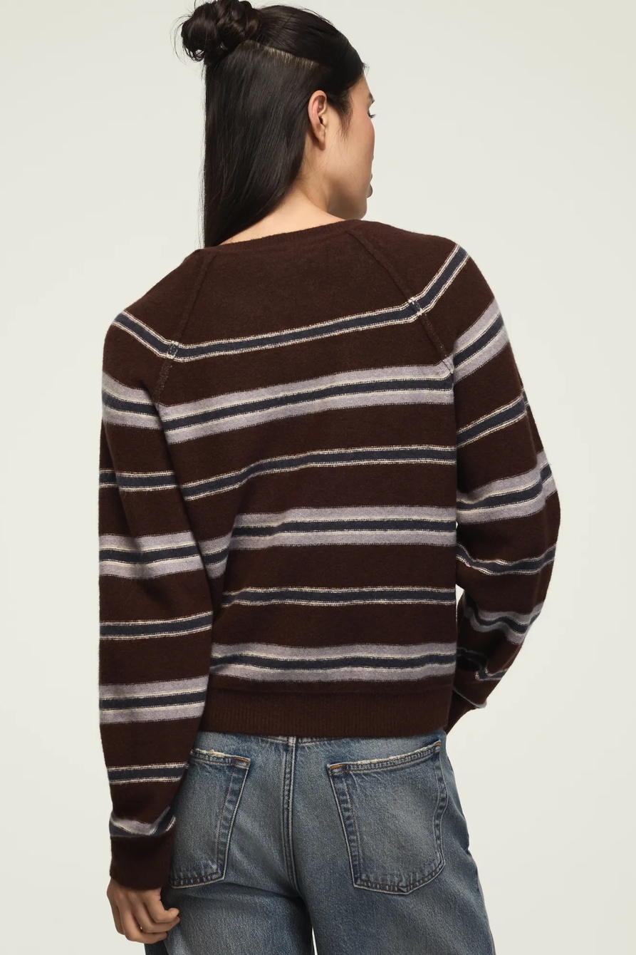 CLOUD SOFT STRIPED HENLEY SWEATER, image 3