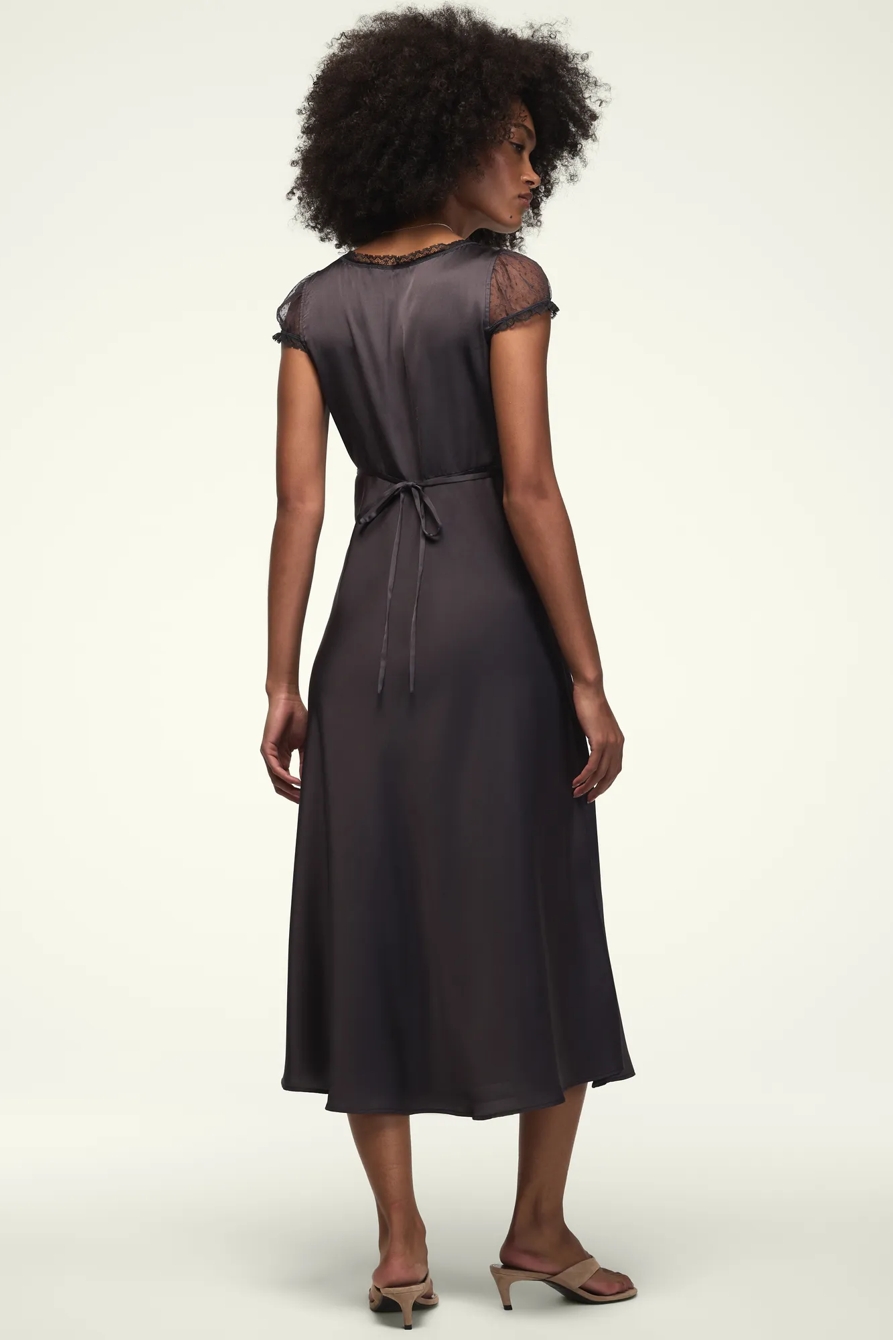 SHORT SLEEVE SIMONE LACE MAXI DRESS, image 3
