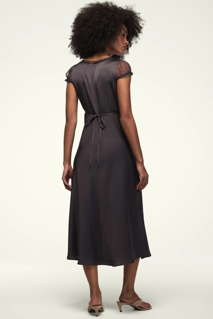 SHORT SLEEVE SIMONE LACE MAXI DRESS, image 3