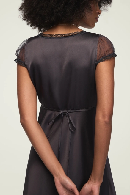 SHORT SLEEVE SIMONE LACE MAXI DRESS, image 4