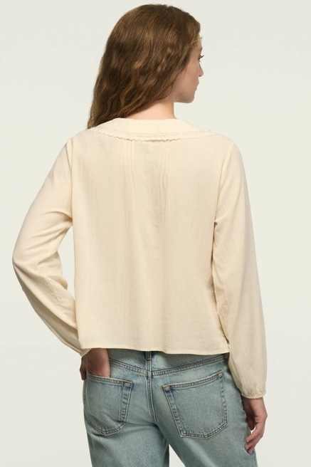 LONG SLEEVE PETER PAN COLLAR TOP, image 3