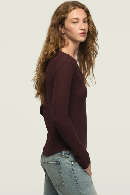 LACE TRIM MIX HENLEY, image 4
