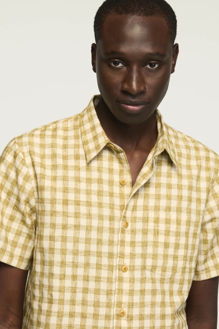 SHORT SLEEVE GINGHAM PLAID SHIRT, image 2