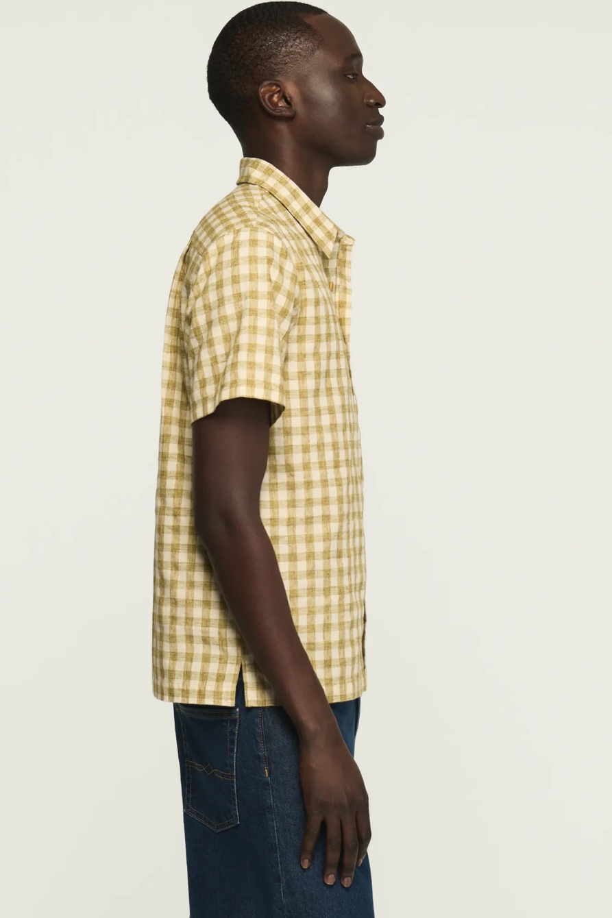 SHORT SLEEVE GINGHAM PLAID SHIRT, image 4