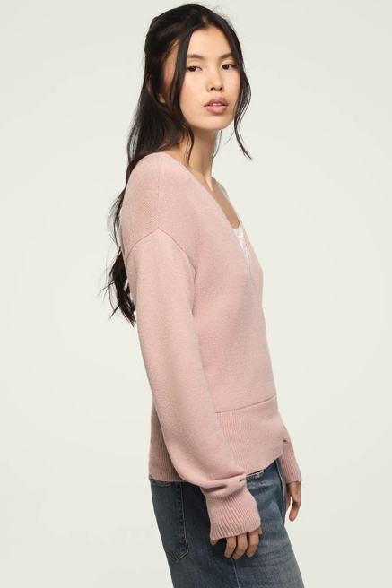 CLOUD SOFT SURPLICE SWEATER, image 4