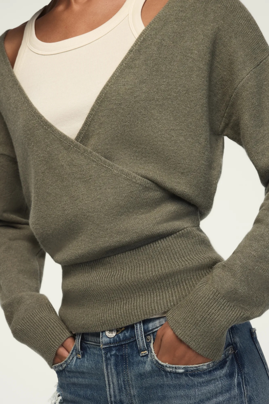 CLOUD SOFT SURPLICE SWEATER, image 5