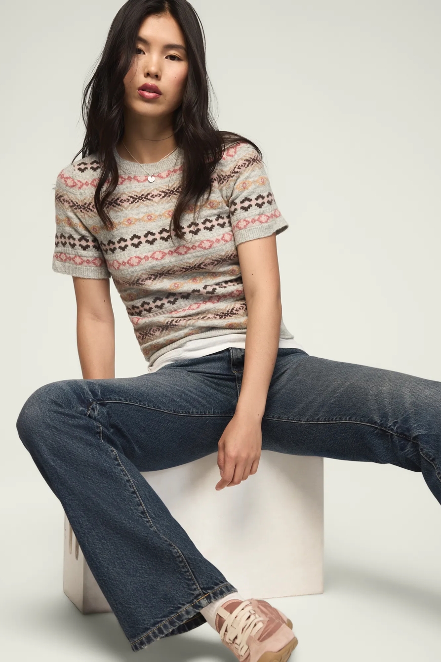 FAIR ISLE SWEATER TEE, image 2