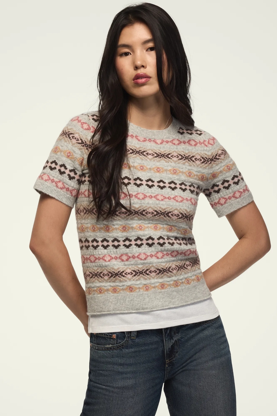 FAIR ISLE SWEATER TEE, image 5
