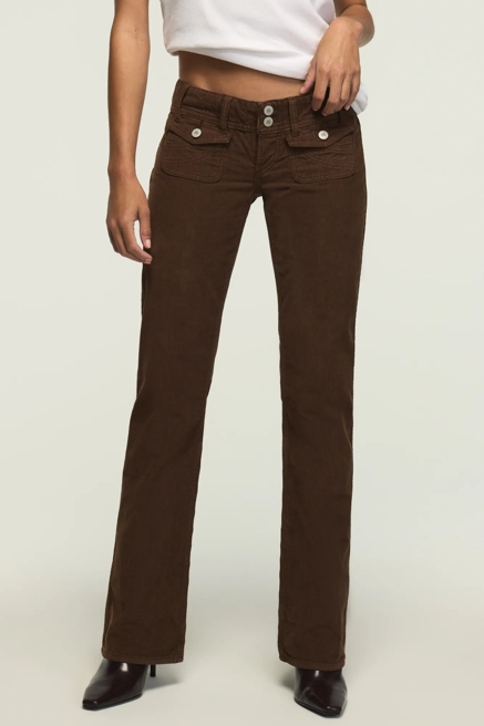 ULTRA LOW RISE CORDUROY LIL MAGGIE FLARE, image 1