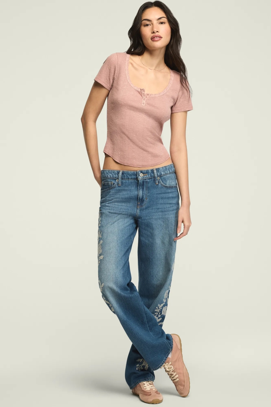 SHORT SLEEVE HENLEY TEE, image 5
