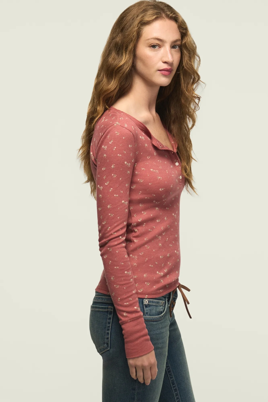 LONG SLEEVE RIBBED HENLEY, image 4