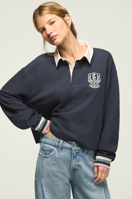 RUGBY POLO KNIT TOP, image 2