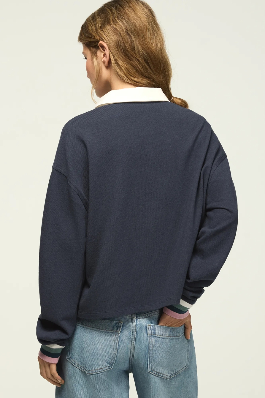 RUGBY POLO KNIT TOP, image 3