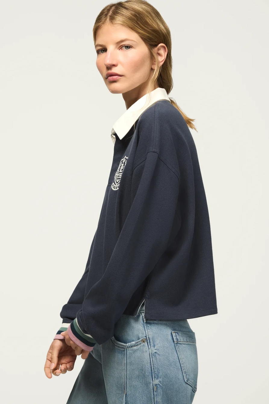 RUGBY POLO KNIT TOP, image 4