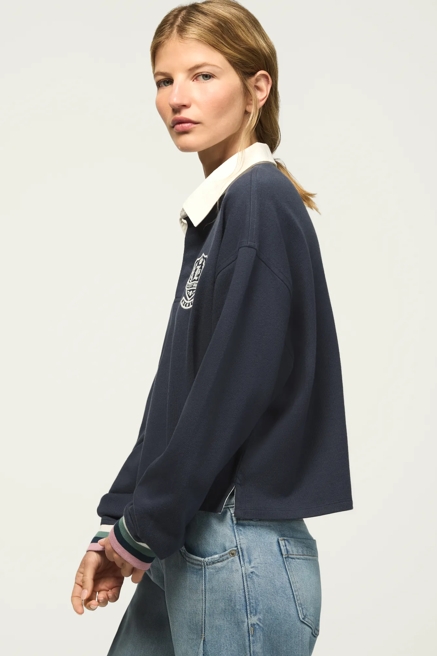 RUGBY POLO KNIT TOP, image 4
