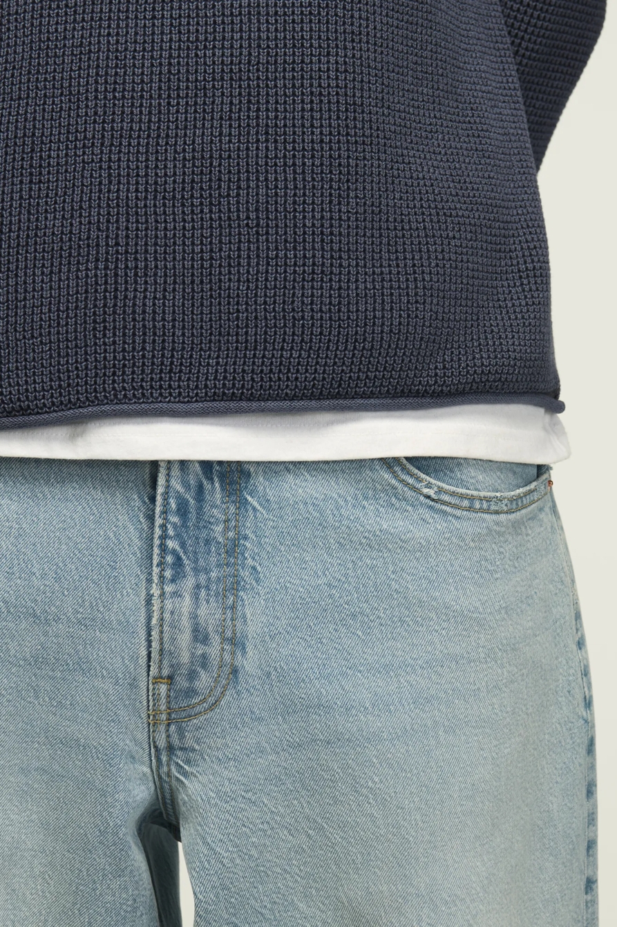 WASHED TEXTURED CREW NECK SWEATER, image 5