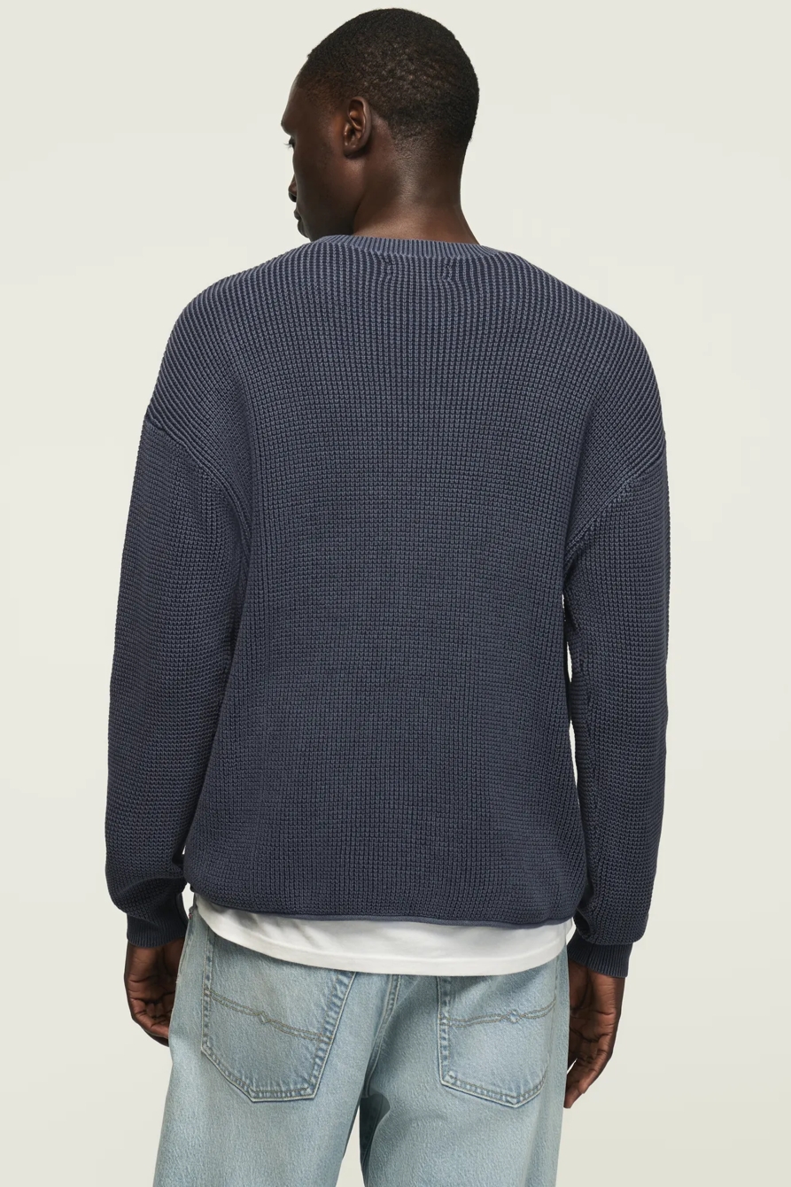 WASHED TEXTURED CREW NECK SWEATER, image 6