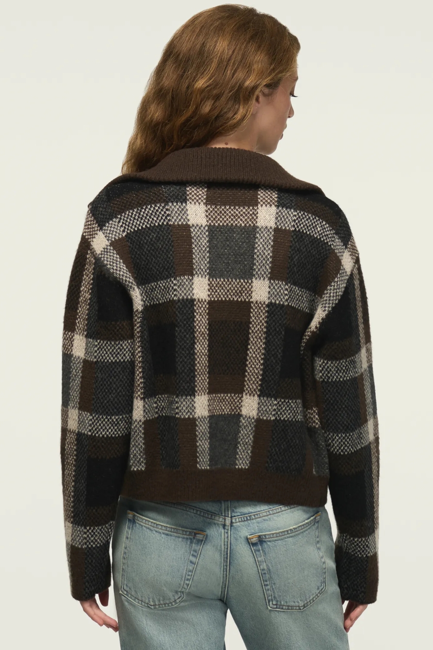 PLAID BOMBER SWEATER, image 3