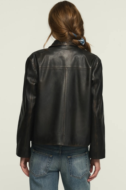 DOUBLE BREASTED LEATHER JACKET, image 3