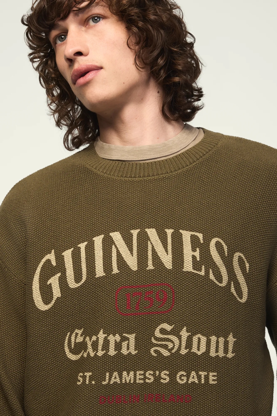 GUINNESS PRINTED CREW NECK SWEATER, image 2