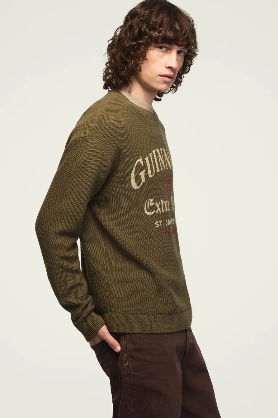 GUINNESS PRINTED CREW NECK SWEATER, image 4