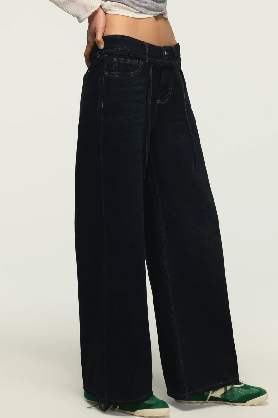 VELVET DENIM LUXE PALAZZO, image 4