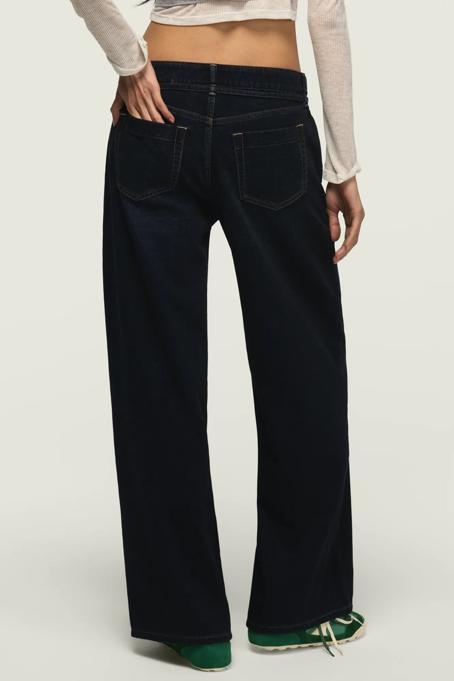 VELVET DENIM LUXE PALAZZO, image 6