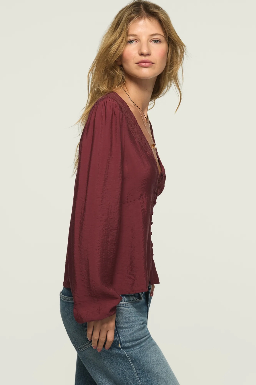 LONG SLEEVE LACE BUTTON THROUGH, image 4
