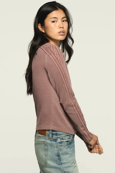 SWEATER MIX TURTLENECK TOP, image 4