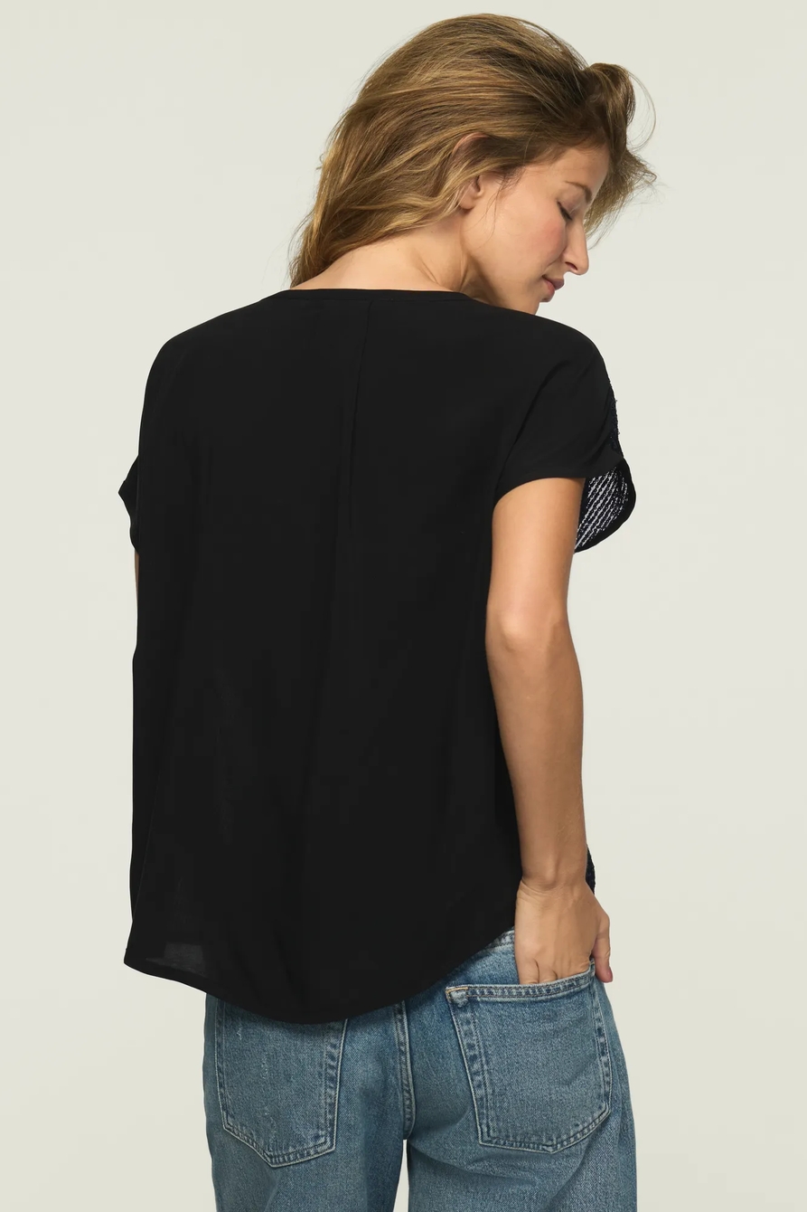 SHORT SLEEVE SEQUIN SWING TEE, image 3