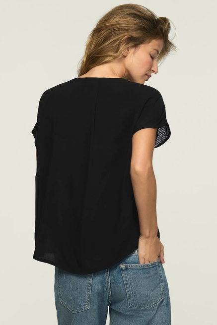 SHORT SLEEVE SEQUIN SWING TEE, image 3