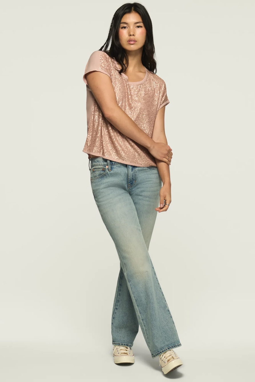 SHORT SLEEVE SEQUIN SWING TEE, image 5