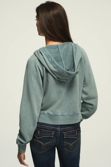LACE TRIM NOTCH SWEATSHIRT, image 3