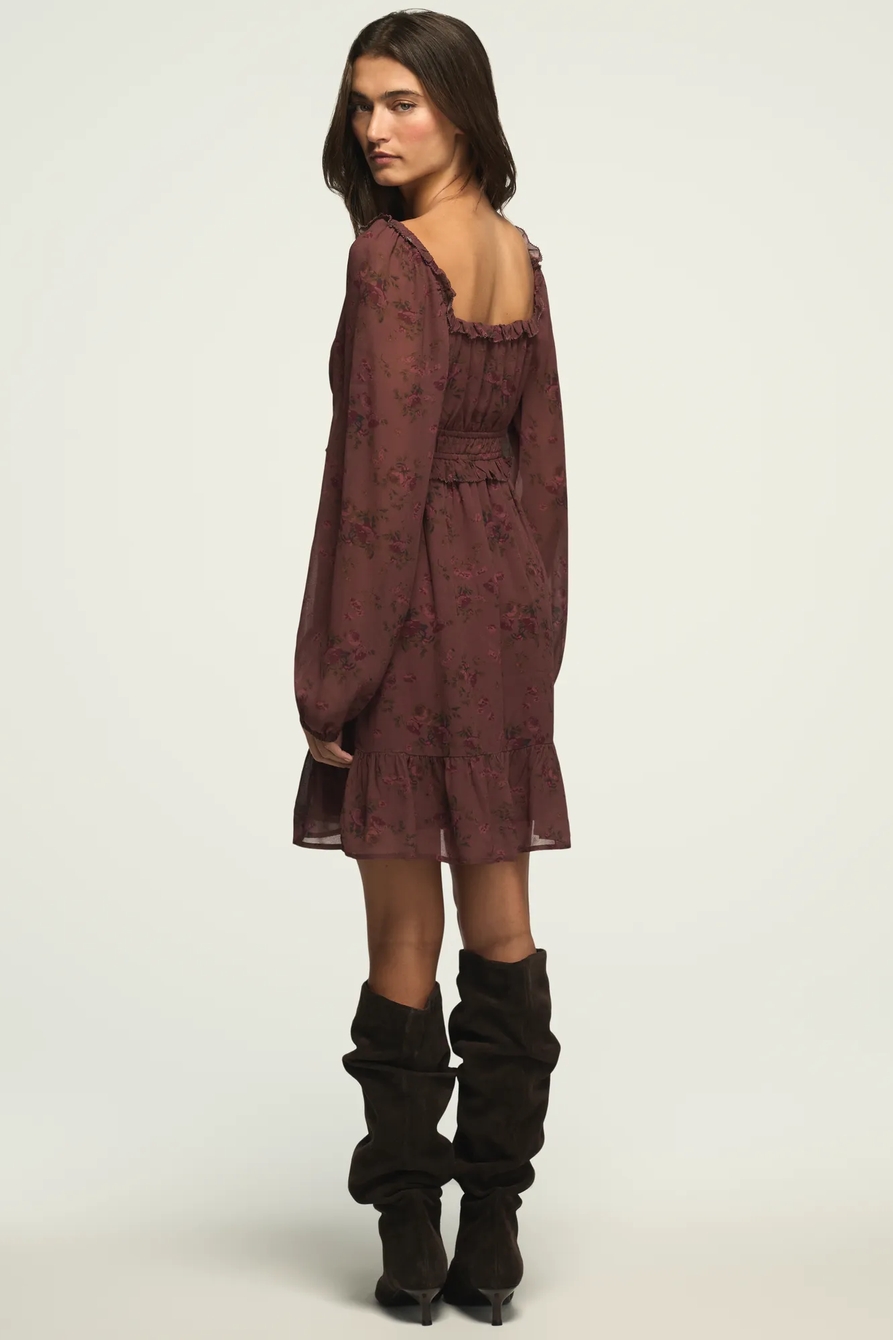 RUFFLE PEASANT MINI DRESS, image 3