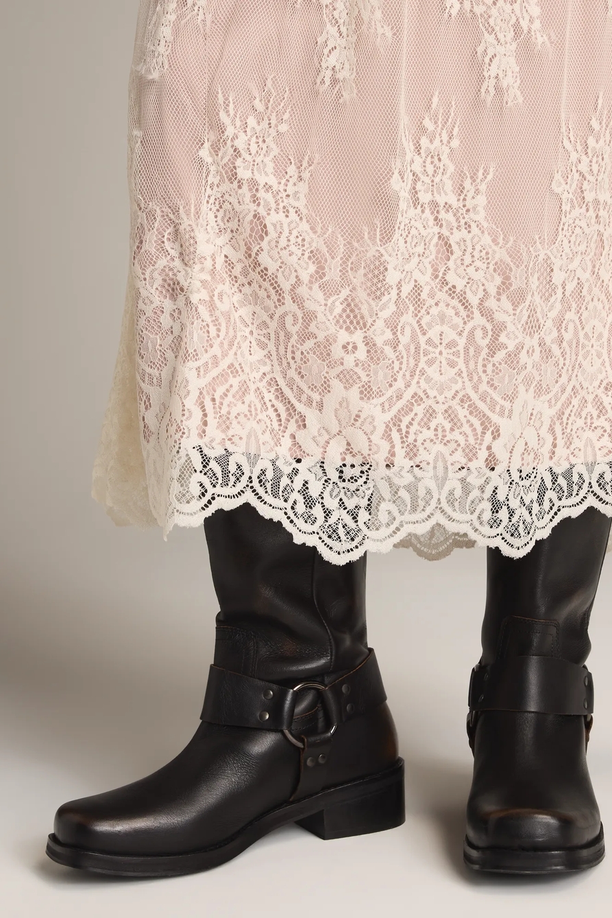 LACE HENLEY MIDI DRESS, image 6