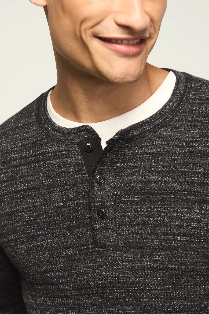 SPACEDYE THERMAL HENLEY, image 5