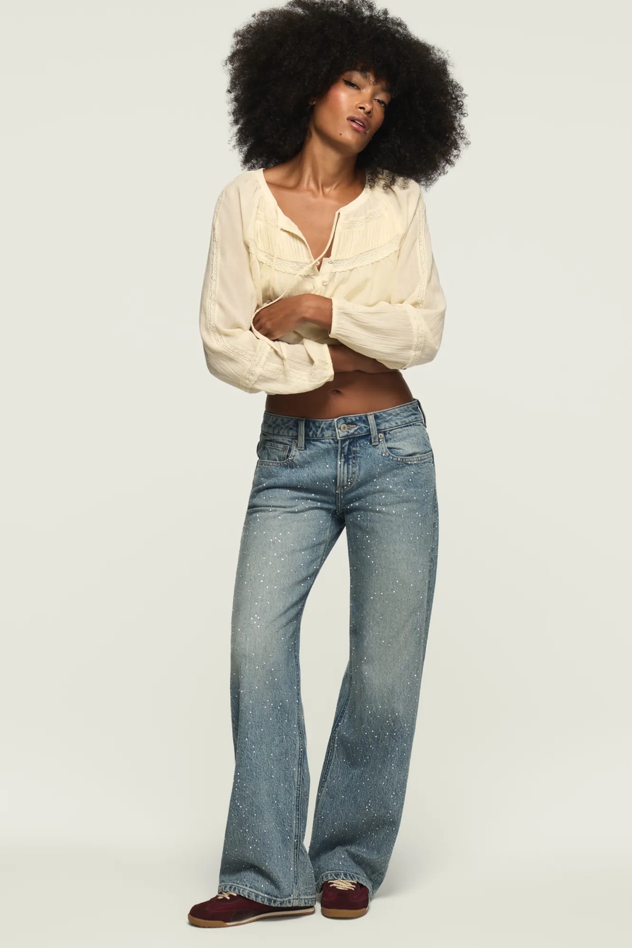 EMBELLISHED BAGGY WIDE LEG, image 2