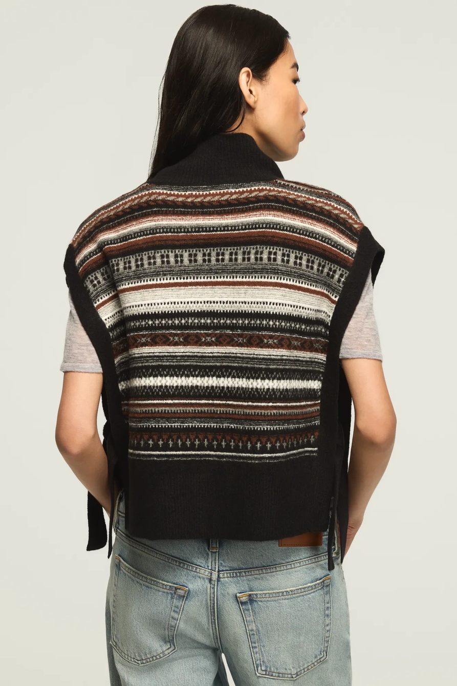 MOCK NECK SWEATER VEST, image 3