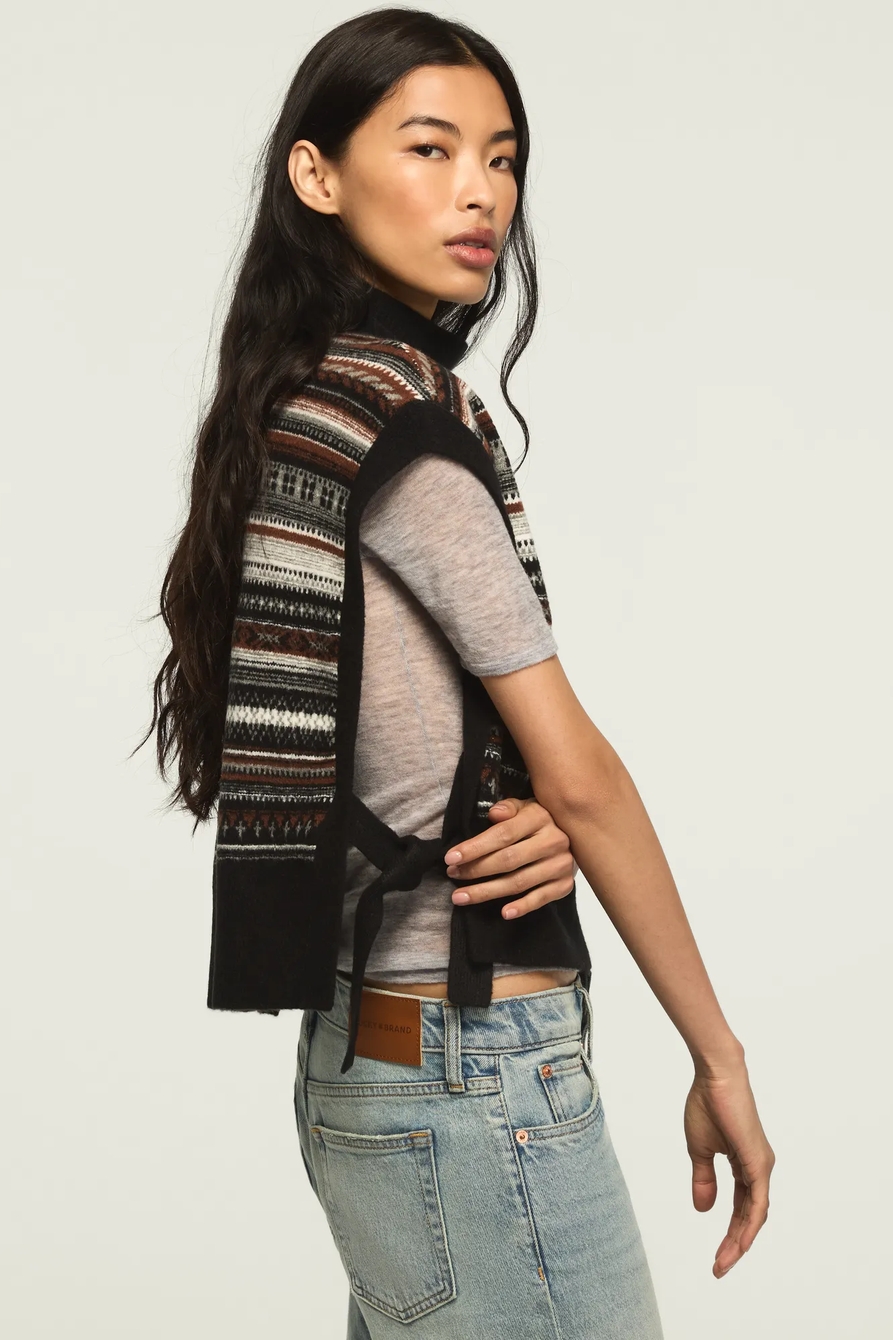 MOCK NECK SWEATER VEST, image 4