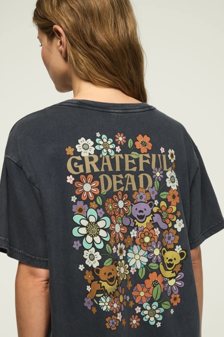 GRATEFUL DEAD FLOWER BED BOYFRIEND TEE, image 1