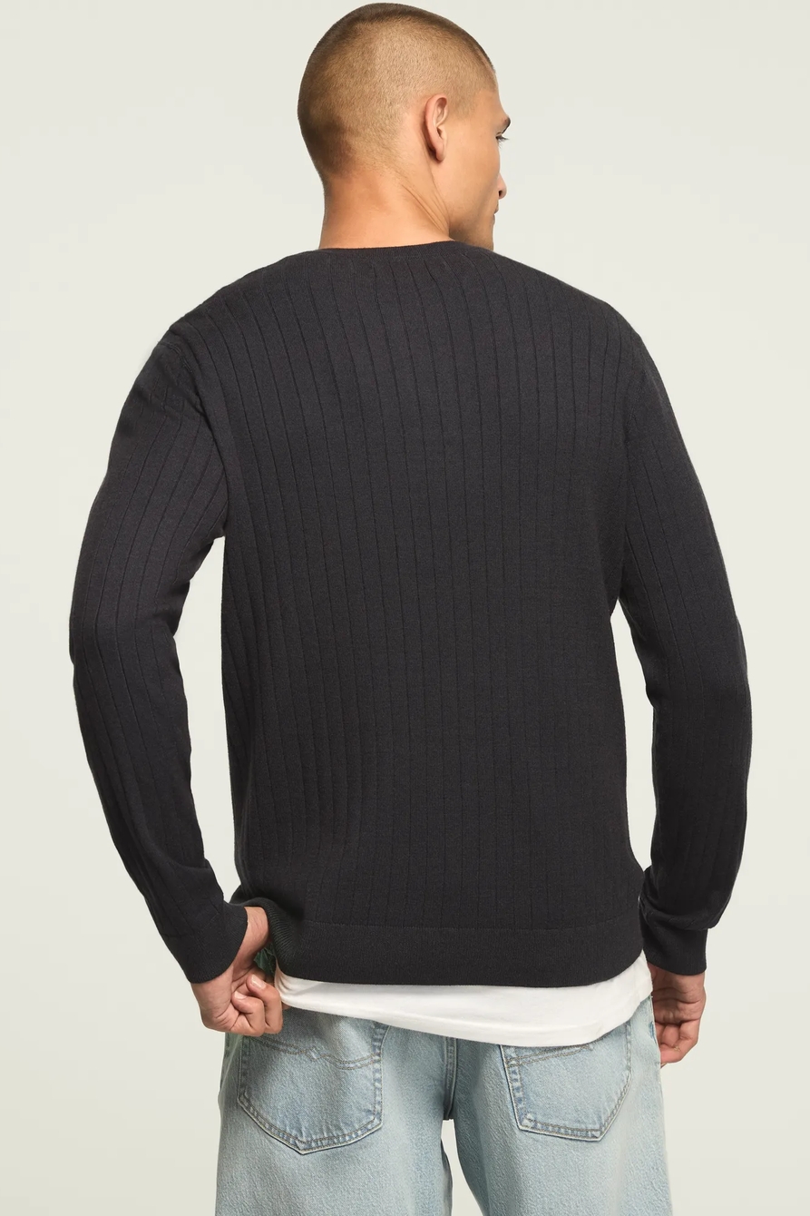 WIDE RIB HENLEY SWEATER, image 3