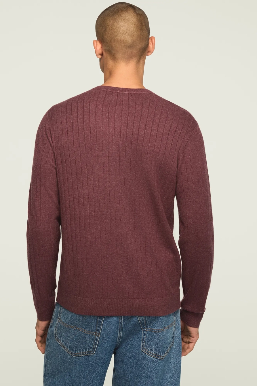WIDE RIB HENLEY SWEATER, image 3