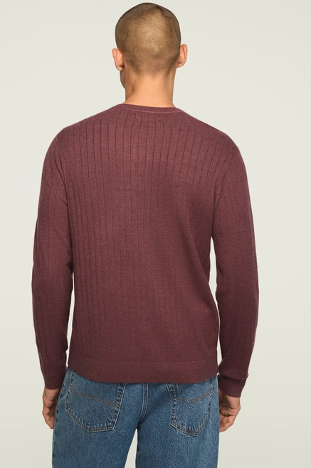 WIDE RIB HENLEY SWEATER, image 3