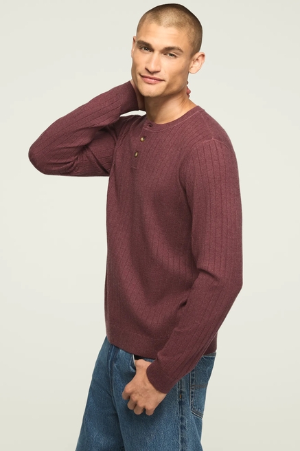 WIDE RIB HENLEY SWEATER, image 4